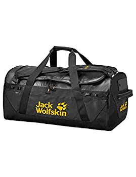 【中古】【インポート品・未当て嵌める】[ジャックウルフスキン] ダッフルバッグ 65L (背嚢としても当て嵌める能力のある)[ 2001531 / EXPEDITION TRUNK ] 大静電容量 6000_black