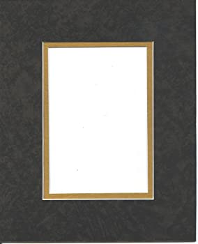 【中古】【輸入品・未使用】24?x 36?20?x 30のブラック\u0026ゴールドダブル画像マットホワイトCore、画像