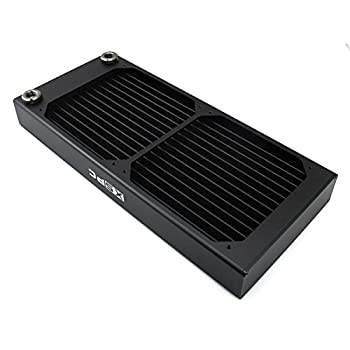【中古】【輸入品・未使用】XSPC AX280 ラジエーター 140mm x 2 デュアルファン ブラック