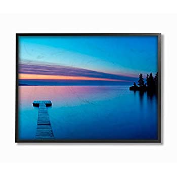【中古】【輸入品・未使用】Stupell Industries 湖岸のドック風景写真、ジェームズ・マクロフリンによるデザイン、24 x 1.5 x 30、ブラックフレーム付き 43,519円
