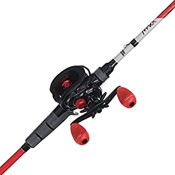 【中古】【インポート品・未当て嵌める】Abu Garcia 黒いこと マックス\u0026マックス X ロープロファイル ベイトキャストリールと釣り竿のジャズバンド 7フート ミディアムヘビー 1本
