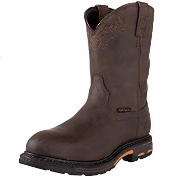 【中古】【インポート品・未当て嵌める】ARIAT メンズ ワークホッグ プルオン H2o 細工物ブーツ, 赤銅色, 7