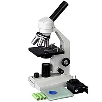 【中古】【輸入品・未使用】AmScope 40X-1000倍学生複合顕微鏡 - LEDコードレス|スカイマーケットプラス