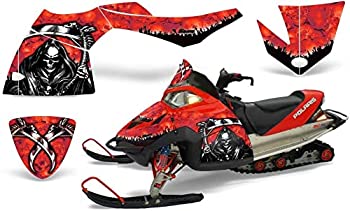【中古】【輸入品・未使用】2005???2007ポラリスFusion AMRRACINGグラフィックスデカールキット???Reaper???レッド