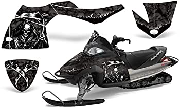 【中古】【輸入品・未使用】2005???2007ポラリスFusion AMRRACINGグラフィックスデカールキット???Reaper???ブラック