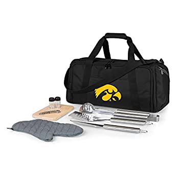 【中古】【インポート品・未当て嵌める】NCAA Iowa Hawkeyesピクニック第四次元BBQ一揃いの道具Cooler Tote with丸焼き\u0026付属物