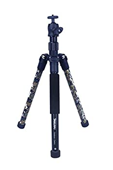 【中古】【輸入品・未使用】Samurai アウトドア 迷彩 4セクション アルミニウム コンパクト 三脚 ヘッドと2イン1 電話ホルダー付き