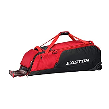 【中古】【インポート品・未当て嵌める】EASTON DUGOUT 野球バット\u0026とり備える車輪御徒面子 赤いこと