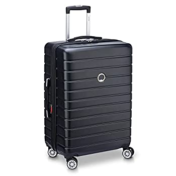 【中古】【輸入品・未使用】DELSEY パリ ジェシカ ハードサイド 拡張可能な荷物 スピナーホイール付き, ブラック, Checked-Medium 25-Inch, 荷物