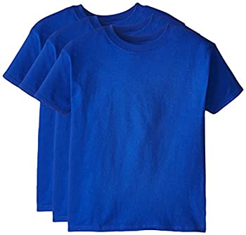 【中古】【インポート品・未当て嵌める】Hanes ビッグボーイズ 半袖 ビーフィープルオーバー 3枚容器に並べる US 大きさ: X-Large 色つや: 青み