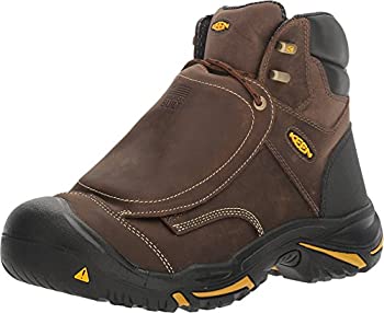 【中古】【インポート品・未当て嵌める】KEEN Utility メンズ Mt Vernon 6in スチール写真トゥー 中足骨差し固める 細工物ブーツ US 大きさ: 7.5 Wide 色つや: 赤銅色
