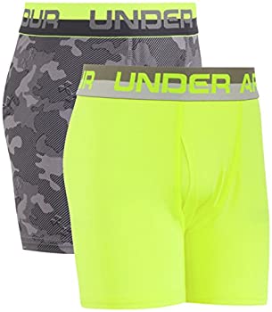 【中古】【輸入品・未使用】Under Armour ボーイズ ビッグパフォーマンスボクサーブリーフ グラファイト/イエロー YXL
