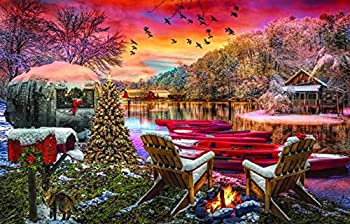 【中古】【輸入品・未使用】Sunsout クリスマスイブ キャンプ アーティスト Celebrate Life Gallery 1000ピース ホリデージグソーパズル｜スカイマーケットプラス