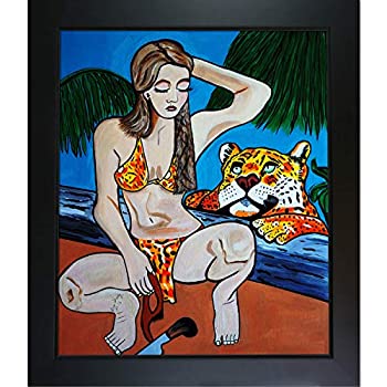 【中古】【輸入品・未使用】La Pastiche I Am I Am Jane フレーム入りキャンバス Prin 28.75\