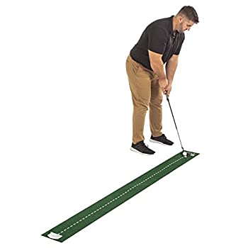 【中古】【輸入品・未使用】Izzo Golf ゴルフパッティングマット 4インチ x 4フィート パターミラーとパターカップ付き - グリーンフェルトパッティングマット パターミラー