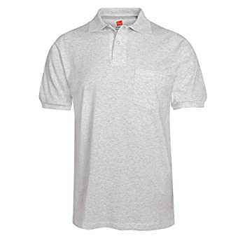 【中古】【輸入品・未使用】Hanes メンズ コンフォートブレンド エコスマート ジャージ ポケットポロ US サイズ: X-Large カラー: グレー