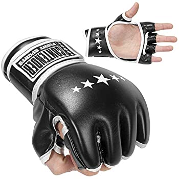 【中古】【インポート品・未当て嵌める】MMA練りあわせる変わり種形づくるグローブ L