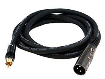 【中古】【輸入品・未使用】6?ftプレミアシリーズXLRオスto RCAオス16?AWGケーブル(ゴールドメッキ) [エレクトロニクス]｜スカイマーケットプラス