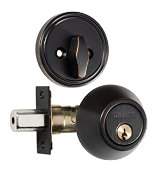 【中古】【輸入品・未使用】Dynasty Hardware DB-100-12P Single Cylinder Deadbolt, Aged Oil Rubbed Bronze by Dynasty Hardware