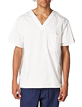 【中古】【インポート品・未当て嵌める】Dickies メンズ 名書き Vのど首 スクラブシャツ US 大きさ: 5X-Large 色合い: 白いこと