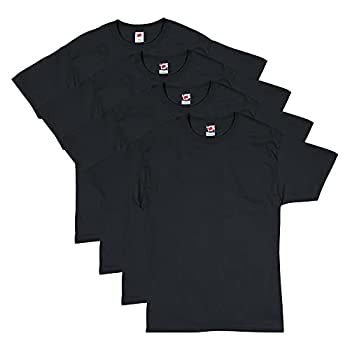 【中古】【輸入品・未使用】Hanes(ヘインズ) エッセンシャル半袖Tシャツ メンズ バリューパック 4枚セット US サイズ: Medium カラー: ブラック|スカイマーケットプラス