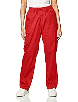 【中古】【インポート品・未当て嵌める】Dickies Women\u0027s 86106 EDS Signature Scrubs Missy Fit Pull-On Cargo Pant, Red, XX-Small Petite メンズウェア-ロングパンツ-ウィンタースポーツ