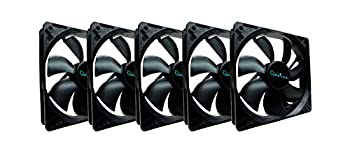 【中古】【インポート品・未当て嵌める】Apevia CF512S-BK 120粍 4いの一番 \u0026 3いの一番 黒いこと サイレントケースファン (5個容器に並べる)