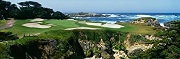 【中古】【輸入品・未使用】Posterazzi High Angle view Cypress Point Golf Course Pebble Beach California USA ポスタープリント、(8 x 10)