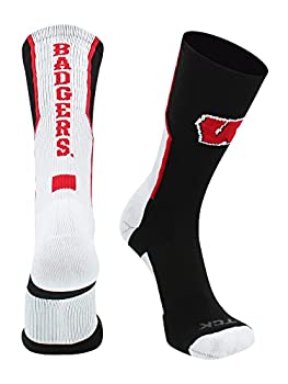 【中古】【輸入品・未使用】TCK Sports ウィスコンシン大学バッジャーズ 外周クルーソックス L ブラック|スカイマーケットプラス