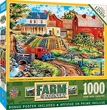 【中古】【輸入品・未使用】MasterPieces 1000ピース ジグソーパズル 大人 家族 子供用 おばあちゃんの庭 19.25インチx26.75インチ