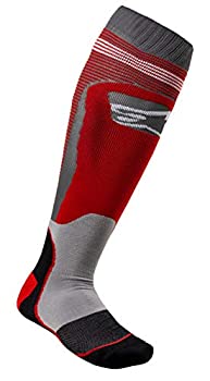 【中古】【輸入品・未使用】Alpinestars MX Plus1 メンズ オフロード オートバイソックス - レッド/グレー/スモール/ミディアム