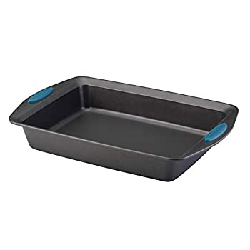 【中古】【輸入品・未使用】Rachael Ray Yum -o! ノンスティックベーキングパン グリップ付き/グリップ付きノンスティックケーキパン 長方形 - 9インチ x 13インチ、グレー