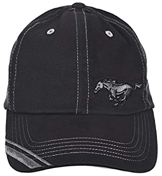 【中古】【輸入品・未使用】チェッカーフラッグ メンズ フォード マスタング キャップ ブラック 調節可能なファブリックハット|スカイマーケットプラス