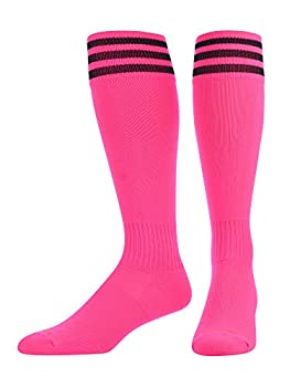 【中古】【輸入品・未使用】TCK サッカーソックス ストライプ付き 男の子 女の子 男女兼用 クロスストレッチ すね当て用 S ピンク｜スカイマーケットプラス 9,188円