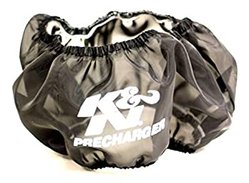 【中古】【輸入品・未使用】K&N E-3530PK ブラック プリチャージャーフィルターラップ - K&N 58-1190フィルター用