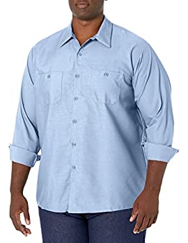 【中古】【輸入品・未使用】RED KAP LONG SLEEVE WORK SHIRT(レッドキャップ長袖ワークシャツ) (Ｌサイズ, LB（ライトブルー）)