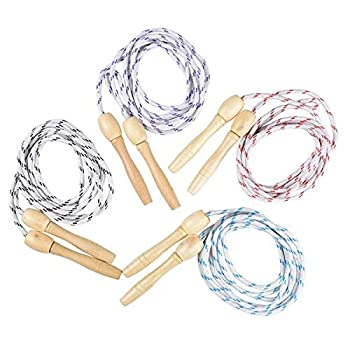 【中古】【輸入品・未使用】(12 pcs) - 7' Wooden Handle Jump Rope (pack of 12)