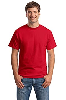 【中古】【インポート品・未当て嵌める】Hanes メンズ BEEFY 半袖プルオーバー ( 2枚組?) US 大きさ: Medium 色合い: 赤いこと