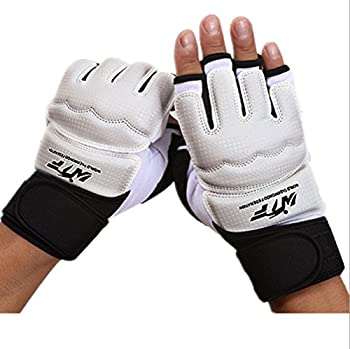 【中古】【輸入品・未使用】テコンドーwonzone半指トレーニングボクシンググローブテコンドー、/タイ式トレーニング/ Punching BagジムHalf Mittsスパーリンググローブ