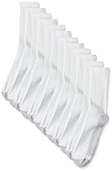 【中古】【輸入品・未使用】Hanes メンズ FreshIQ クッション クルーソックス 6足パック ホワイト 12-14 / 靴: 13-15