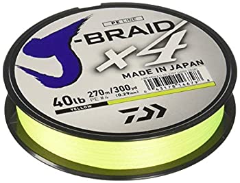 【中古】【輸入品・未使用】Daiwa j-braid 4?x???300yd 50LB イエロー