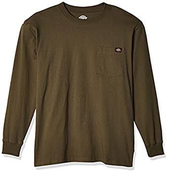 【中古】【輸入品・未使用】DickiesメンズBig & Tall長袖厚地クルーネックTシャツ カラー: グリーン