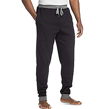【中古】【輸入品・未使用】Hanes メンズ サーマルワッフルニット ジョガーパンツ US サイズ: Medium カラー: ブラック