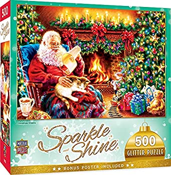 【中古】【輸入品・未使用】MasterPieces ホリデーグリッター 500ピースパズルコレクション - クリスマスドリーム500ピースジグソーパズル