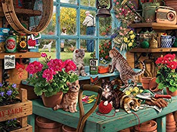 【中古】【輸入品・未使用】White Mountain Puzzles Curious Kittens - 1000 Piece Jigsaw Puzzle