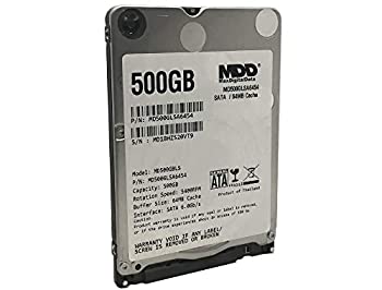【中古】【輸入品・未使用】MaxDigitalData 500GB 5400RPM 64MB キャッシュ SATA 6Gb/s 7mm 2.5インチ ノートブック/モバイルハードドライブ (MD500GLSA6454S)