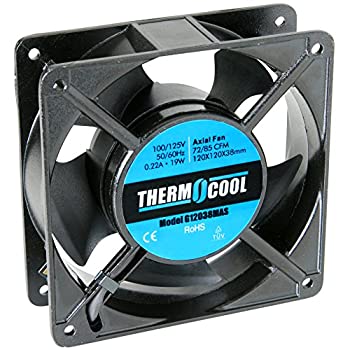 【中古】【輸入品・未使用】Thermocool Axial冷却ファン110?V 72?Cfm 12?cm x 4.72?"|スカイマーケットプラス