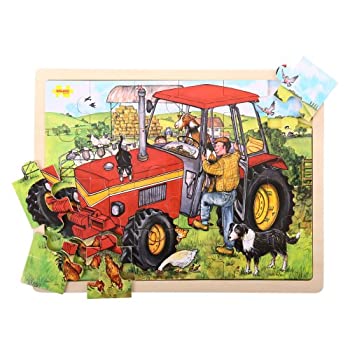 【中古】【輸入品・未使用】Bigjigs Toys BJ744 Tray Puzzle Tractor by Bigjigs Toys [並行輸入品] 15,582円