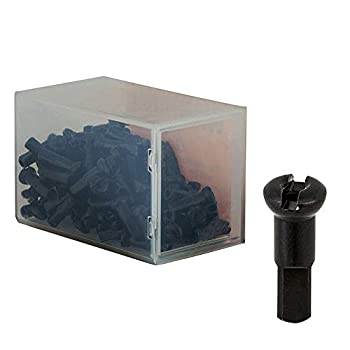 【中古】【インポート品・未当てはめる】DT スイススポークニップル 金管楽器 2.0X14粍 Prohead 黒いこと - 100個入り口・入口ボックス席 - N0BD20140S0100