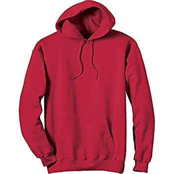 【中古】【インポート品・未当て嵌める】Hanes F170 Ultimate Cotton Pullover Adult Hoodie Sweatshirt Size Large, Deep Red